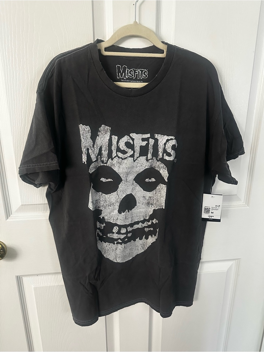 Washed black misfits tee - Medium - NWT